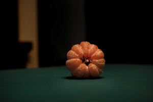 Andor’s First Mandarin Orange,&nbsp;Peeled!