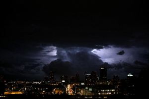 Lightning Over Downtown St Paul – By&nbsp;AndoR