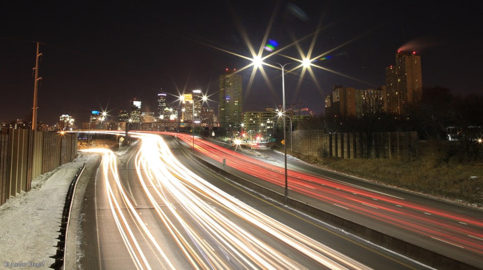 Minneapolis Minnesota From the 20th Ave Bridge over I94 © Andor
